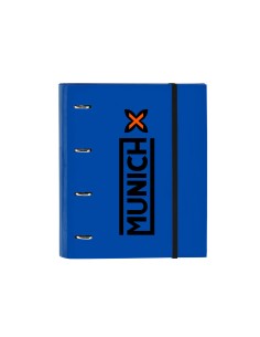 Carpeta con recambio safta din a4 tapa forrada 100 h 60 gr cuadro 5 mm con goma y 5 separadores munich submarine
