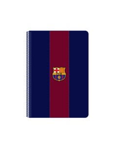 Cuaderno espiral safta folio 80 h 60 gr cuadro 4 mm tapa extradura fc barcelona 1 equipacion 23 24
