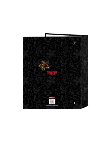 Carpeta 4 anillas lomo ancho safta folio stranger things