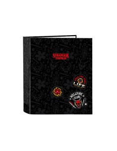 Carpeta 4 anillas lomo ancho safta folio stranger things
