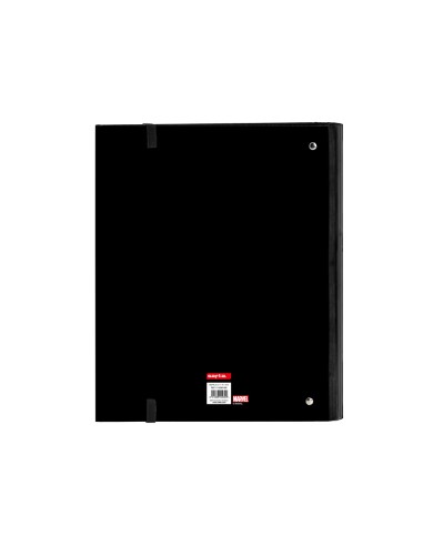 Carpeta con recambio safta din a4 tapa forrada 100 h 60 gr cuadro 5 mm marvel teen 270x35x320 mm