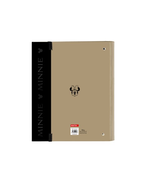 Carpeta con recambio safta din a4 tapa forrada 100 h 60 gr cuadro 5 mm minnie mouse premium 270x35x320 mm