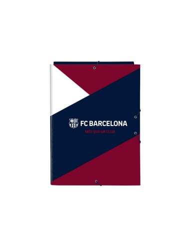 Carpeta safta carton folio gomas solapas 260x25x335 mm fc barcelona corporativa