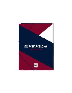 Carpeta safta carton folio gomas solapas 260x25x335 mm fc barcelona corporativa