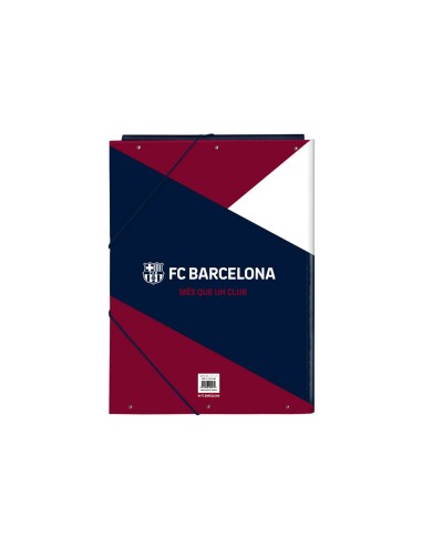 Carpeta safta carton folio gomas solapas 260x25x335 mm fc barcelona corporativa