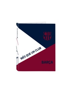 Carpeta safta carton folio 4 anillas mixtas 265x40x330 mm fc barcelona corporativa