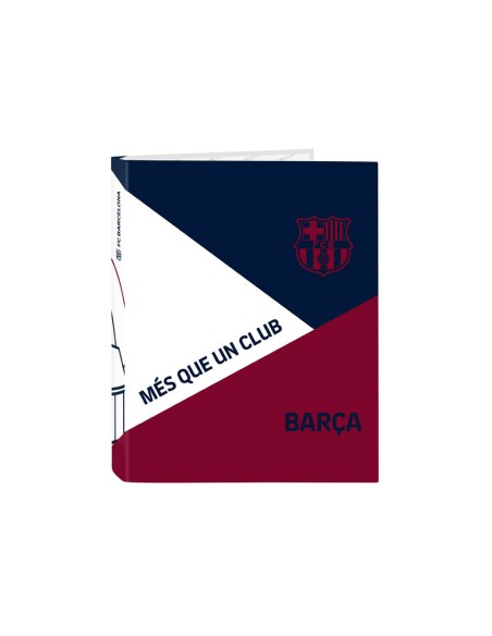 Carpeta safta carton folio 4 anillas mixtas 265x40x330 mm fc barcelona corporativa