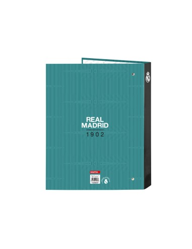 Carpeta safta carton folio 4 anillas mixtas 265x40x330 mm real madrid 3 equipacion 21 22