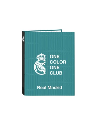 Carpeta safta carton folio 4 anillas mixtas 265x40x330 mm real madrid 3 equipacion 21 22