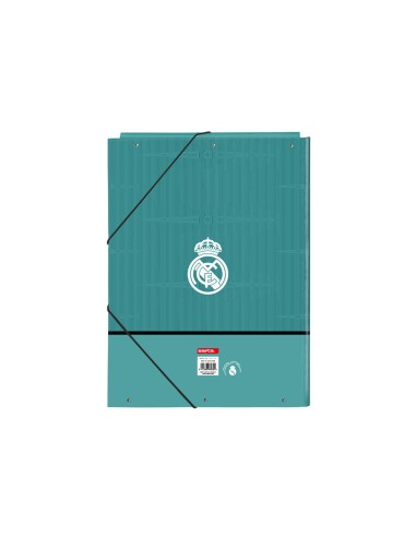 Carpeta gomas safta carton folio solapas 260x25x335 mm real madrid 3 equipacion 21 22