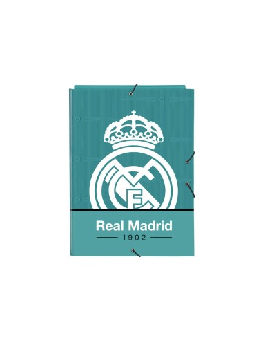 Carpeta gomas safta carton folio solapas 260x25x335 mm real madrid 3 equipacion 21 22