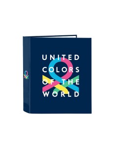 Carpeta safta folio carton 4 anillas lomo ancho 270x60x330 mm benetton corazones