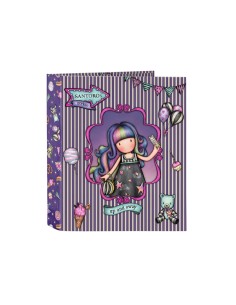Carpeta carton folio 4 anillas safta lomo ancho gorjuss fairground 270x60x330 mm