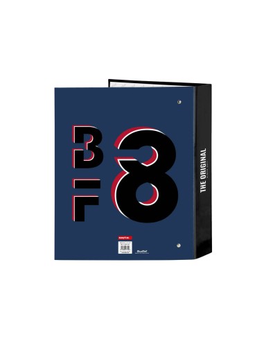 Carpeta carton folio 4 anillas safta lomo ancho blackfit8 urban 270x60x330 mm