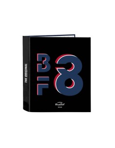 Carpeta carton folio 4 anillas safta lomo ancho blackfit8 urban 270x60x330 mm