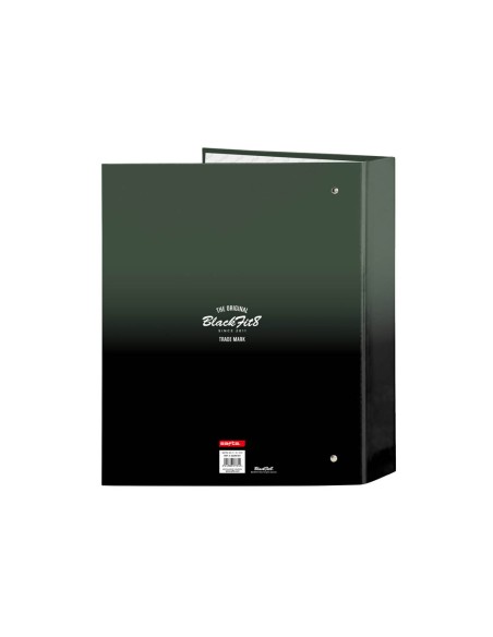 Carpeta carton folio 4 anillas safta lomo ancho blackfit8 gradiente 270x60x330 mm