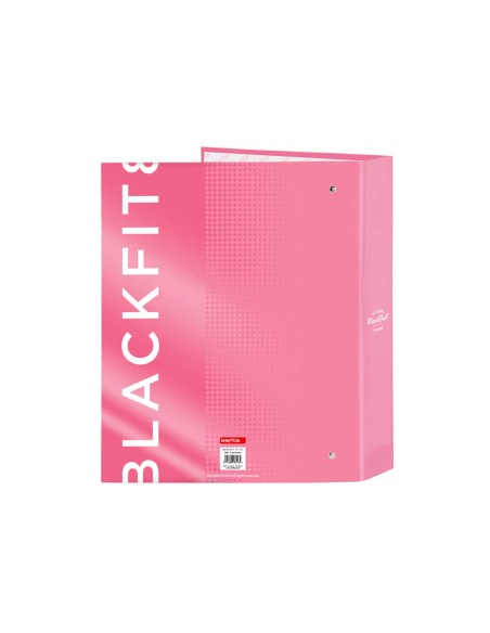 Carpeta carton folio 4 anillas safta lomo ancho blackfit8 glow up 270x60x330 mm