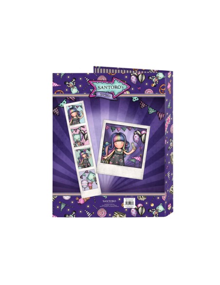 Carpeta carton folio 4 anillas mixtas safta gorjuss fairground 265x40x330 mm