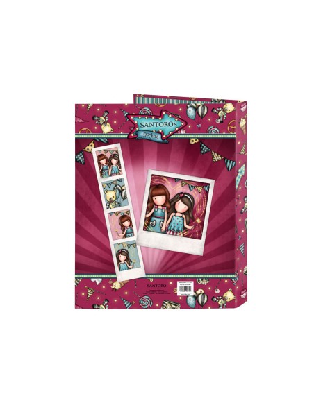 Carpeta carton folio 4 anillas mixtas safta gorjuss fairground 265x40x330 mm