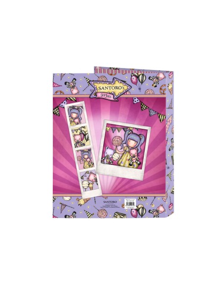 Carpeta carton folio 4 anillas mixtas safta gorjuss fairground 265x40x330 mm