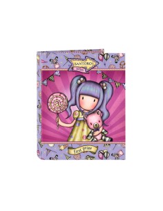 Carpeta carton folio 4 anillas mixtas safta gorjuss fairground 265x40x330 mm