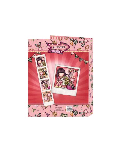 Carpeta carton folio 4 anillas mixtas safta gorjuss fairground 265x40x330 mm
