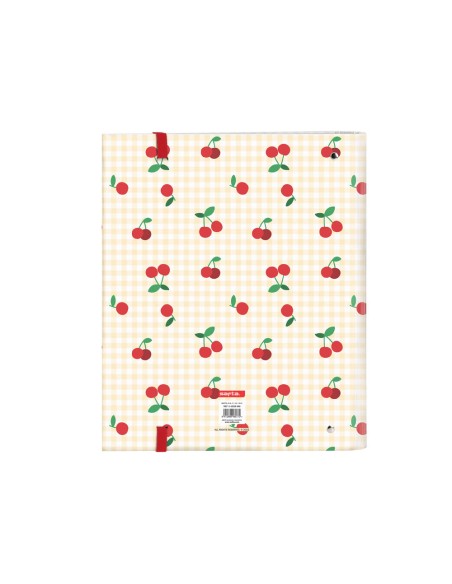 Carpeta 4 anillas safta a4 con recambio 100 hojas cherry 270x35x320 mm