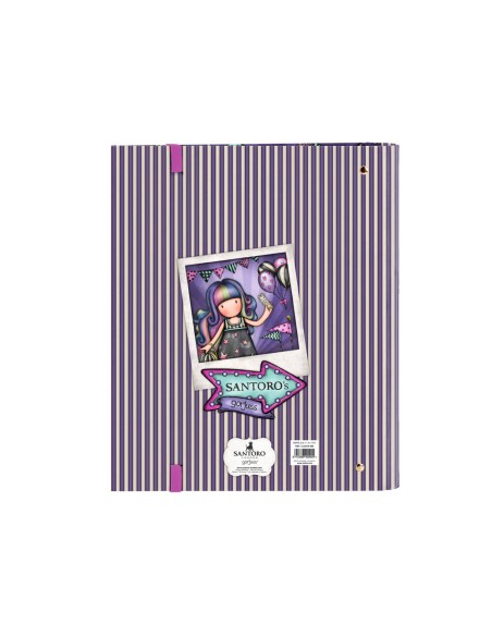 Carpeta 4 anillas safta a4 con recambio 100 hojas gorjuss fairground 270x35x320 mm