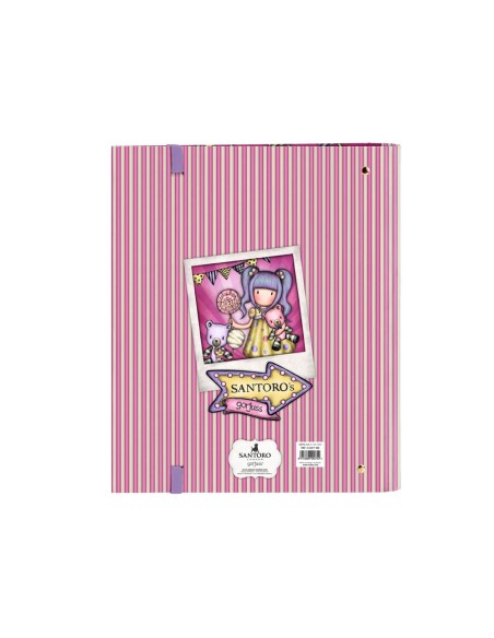 Carpeta 4 anillas safta a4 con recambio 100 hojas gorjuss fairground 270x35x320 mm