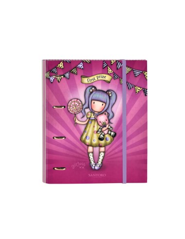 Carpeta 4 anillas safta a4 con recambio 100 hojas gorjuss fairground 270x35x320 mm