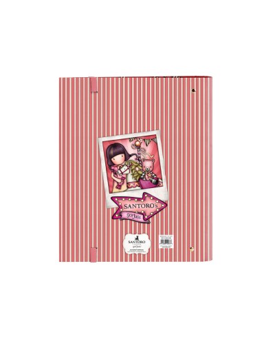 Carpeta 4 anillas safta a4 con recambio 100 hojas gorjuss fairground 270x35x320 mm