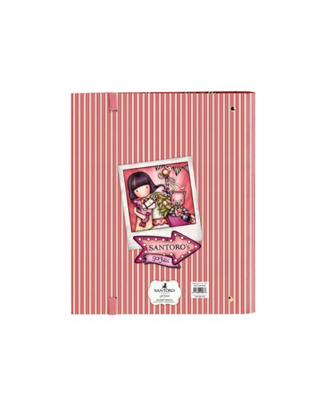 Carpeta 4 anillas safta a4 con recambio 100 hojas gorjuss fairground 270x35x320 mm