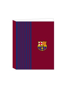 Carpeta safta folio carton 4 anillas mixtas fc barcelona 1 equipacion 21 22