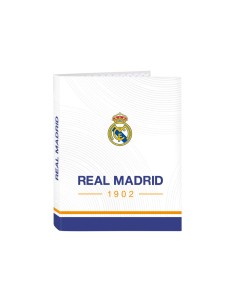 Carpeta safta folio carton 4 anillas mixtas real madrid 1 equipacion 21 22