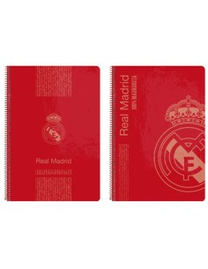 Bloc espiral safta folio 80 h 60 gr cuadro 4 mm tapa extradura real madrid 3 equipacion 18 19