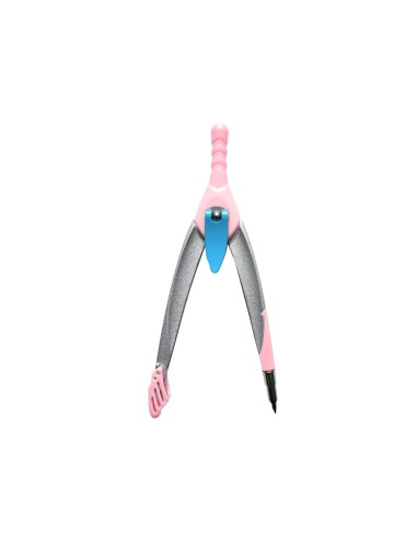Compas liderpapel lock device con adaptador universal y tubo de minas color rosa claro