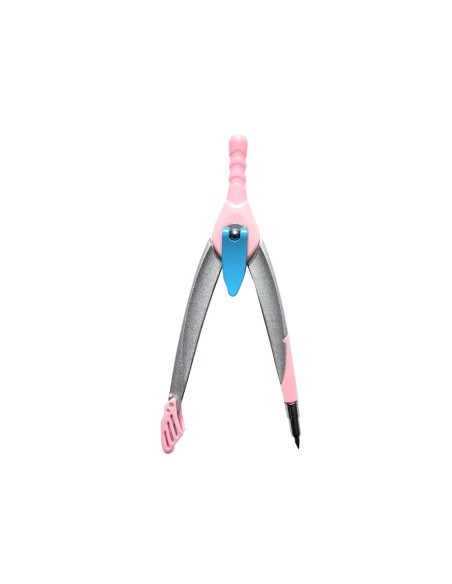 Compas liderpapel lock device con adaptador universal y tubo de minas color rosa claro Compas liderpapel lock device con adaptador universal y tubo de minas color rosa claro