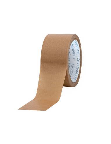 Cinta adhesiva q connect kraft 50mt x 50 mm para embalaje