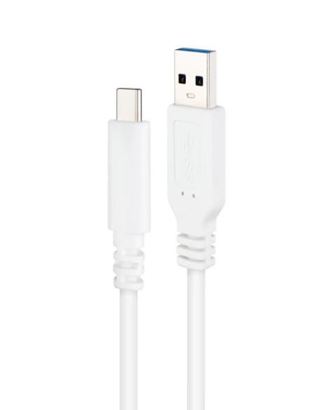 Nanocable Cable USB 3.1 Gen2 USB-C/A 0,5 M Blanco Nanocable Cable USB 3.1 Gen2 USB-C/A 0,5 M Blanco