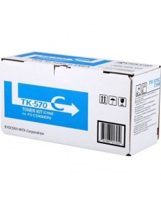 Kyocera TK570C Cyan Cartucho de Toner Original -...