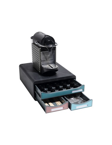 Fichero cajones de sobremesa exacompta skandi din a4 polipropileno reciclado 3 cajones colores surtidos