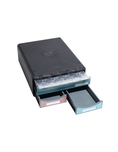 Fichero cajones de sobremesa exacompta skandi din a4 polipropileno reciclado 3 cajones colores surtidos