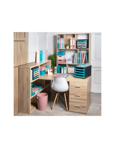 Fichero cajones de sobremesa exacompta skandi din a4 polipropileno reciclado 6 cajones colores surtidos
