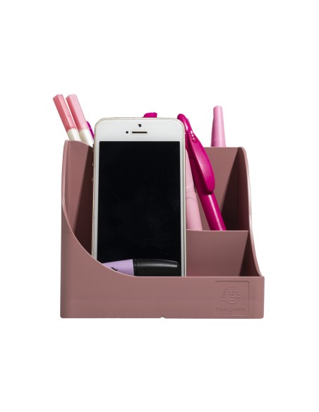 Organizador de sobremesa exacompta skandi color rosa viejo 155x119x109 mm
