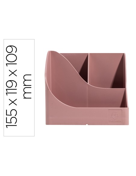 Organizador de sobremesa exacompta skandi color rosa viejo 155x119x109 mm