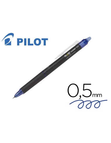 Boligrafo pilot frixion point clicker borrable 05 mm azul
