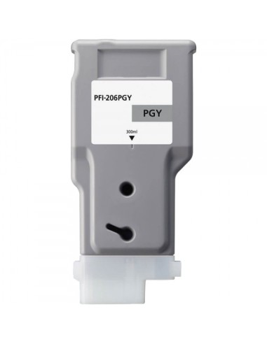 Canon PFI206 Gris Photo Cartucho de Tinta Pigmentada Generico - Reemplaza PFI206PGY/5313B001