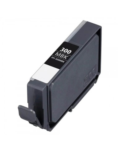 Canon PFI300 Negro Mate Cartucho de Tinta Pigmentada Generico - Reemplaza 4192C001/PFI300MBK