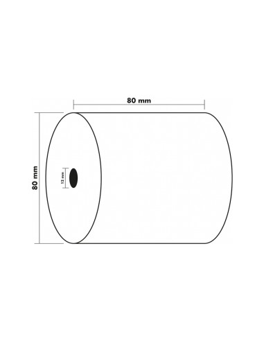 Rollo sumadora exacompta termico 80x80 mm 48 g m2 sin bpa
