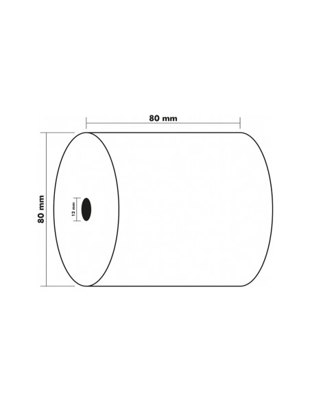 Rollo sumadora exacompta termico 80x80 mm 48 g m2 sin bpa